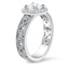 Vintage Style Infinity Halo Ring, smallside view