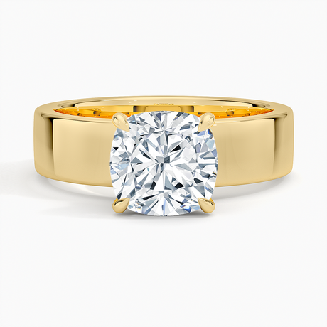 Thick Band Engagement Ring - Alden