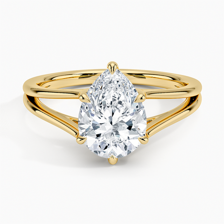 Tressa Split Shank Solitaire Engagement Ring