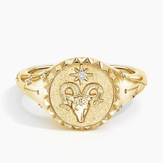 Aries Signet Ring