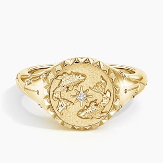 Pisces Signet Ring