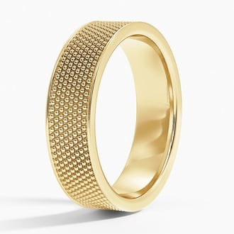 Mateo Textured 6mm Wedding Ring