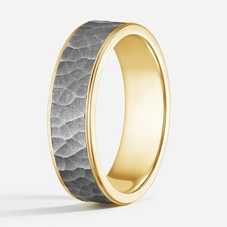 Brooks 6.5mm Black Wedding Ring