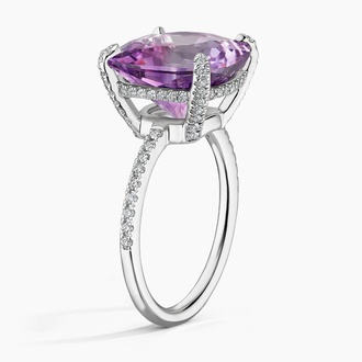 Amethyst and Diamond Cocktail Ring