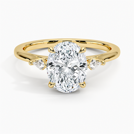 Petite Cometa Perfect Fit Three Stone Diamond Ring