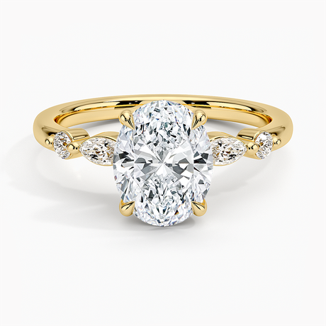 Marquise and Round Diamond Ring