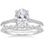 18K White Gold Luxe Dawn Diamond Ring with Marseille Diamond Ring (1/3 ct. tw.)