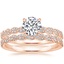 14K Rose Gold Cadence Diamond Bridal Set