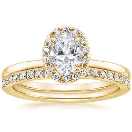 18K Yellow Gold Vienna Diamond Bridal Set (1/2 ct. tw.)