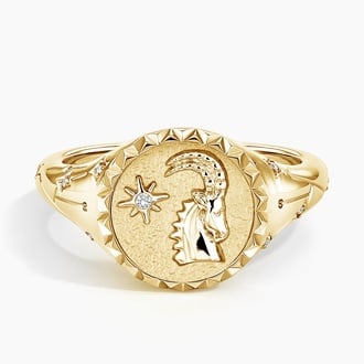 Capricorn Signet Ring