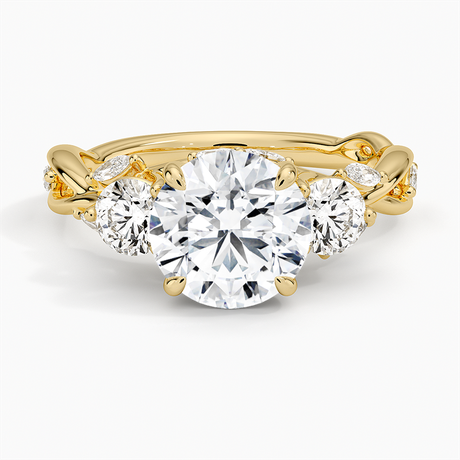 Secret Garden Three Stone Diamond Ring