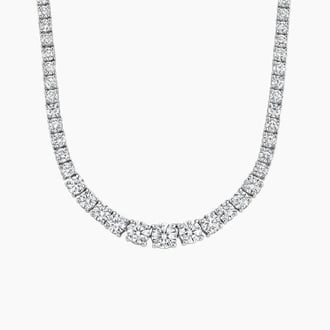 Luxe Graduated Lab Diamond Necklace