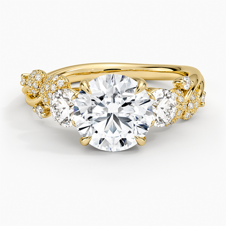 Canopy Three Stone Diamond Ring