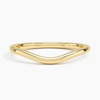 Petite Curved Wedding Ring