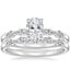 Platinum Petite Versailles Diamond Bridal Set (3/8 ct. tw.)