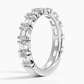 Luxe Nathalie Emerald Cut Lab Diamond Ring (2 1/2 ct. tw.) in Platinum