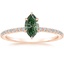 14K Rose Gold Demi Three-Quarter Coverage Diamond Ring (1/3 ct. tw.), smalltop view