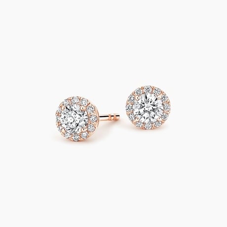 Diamond Halo Earrings