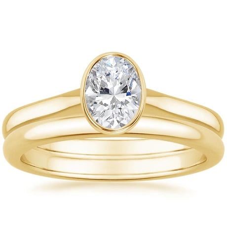 18K Yellow Gold Luna Bridal Set