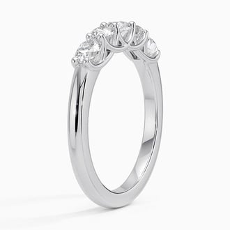 Round and Oval Five Stone Ring