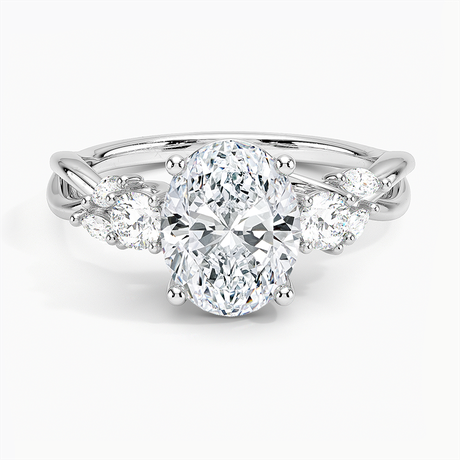 Willow Three Stone Diamond Ring - Brilliant Earth