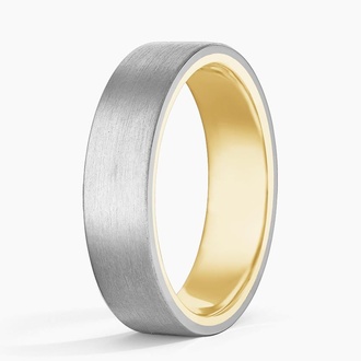6mm Satin Finish Tantalum Wedding Band