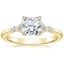 18K Yellow Gold Nadia Diamond Ring, smalltop view