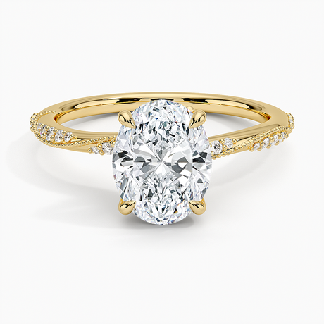 Milgrain Engagement Ring