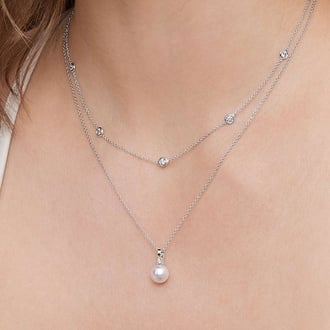 Bezel Strand 18 in. Diamond Necklace (2/3 ct. tw) - Brilliant Earth