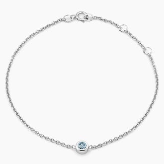 Aquamarine Bezel Bracelet