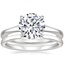 Platinum Muse Ring with Liv Wedding Ring