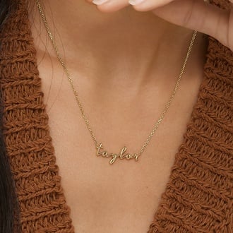 Script Name Necklace - Brilliant Earth