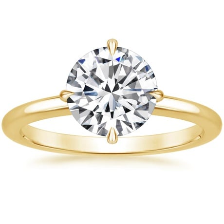 North Star Ring - Gold Solitaire