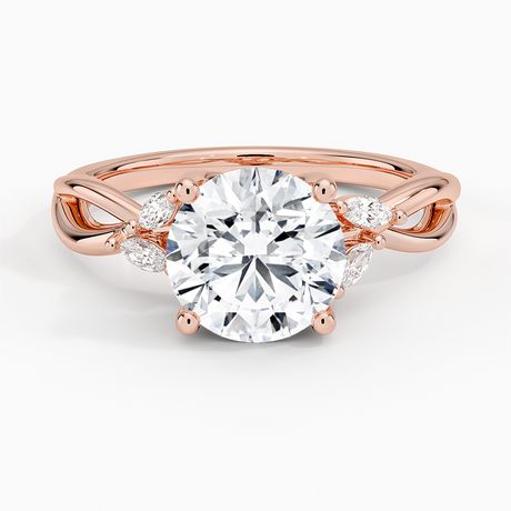 14K Rose Gold Willow Diamond Ring (1/8 ct. tw.)