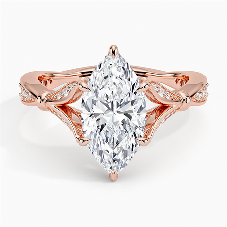 14K Rose Gold Zinnia Diamond Ring (1/3 ct. tw.)