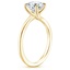 18K Yellow Gold Monsella Solitaire Ring, smallside view