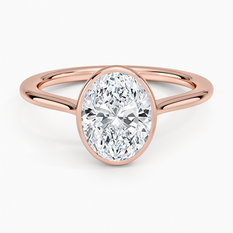 14K Rose Gold Petite Luna 1.5mm Bezel Ring