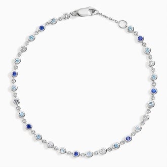 Blue Tonal Gemstone Bracelet