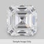 0.51 Carat Asscher Diamond large top view
