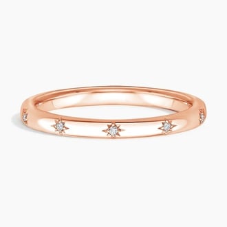 Evening Star Eternity Diamond Ring in 14K Rose Gold