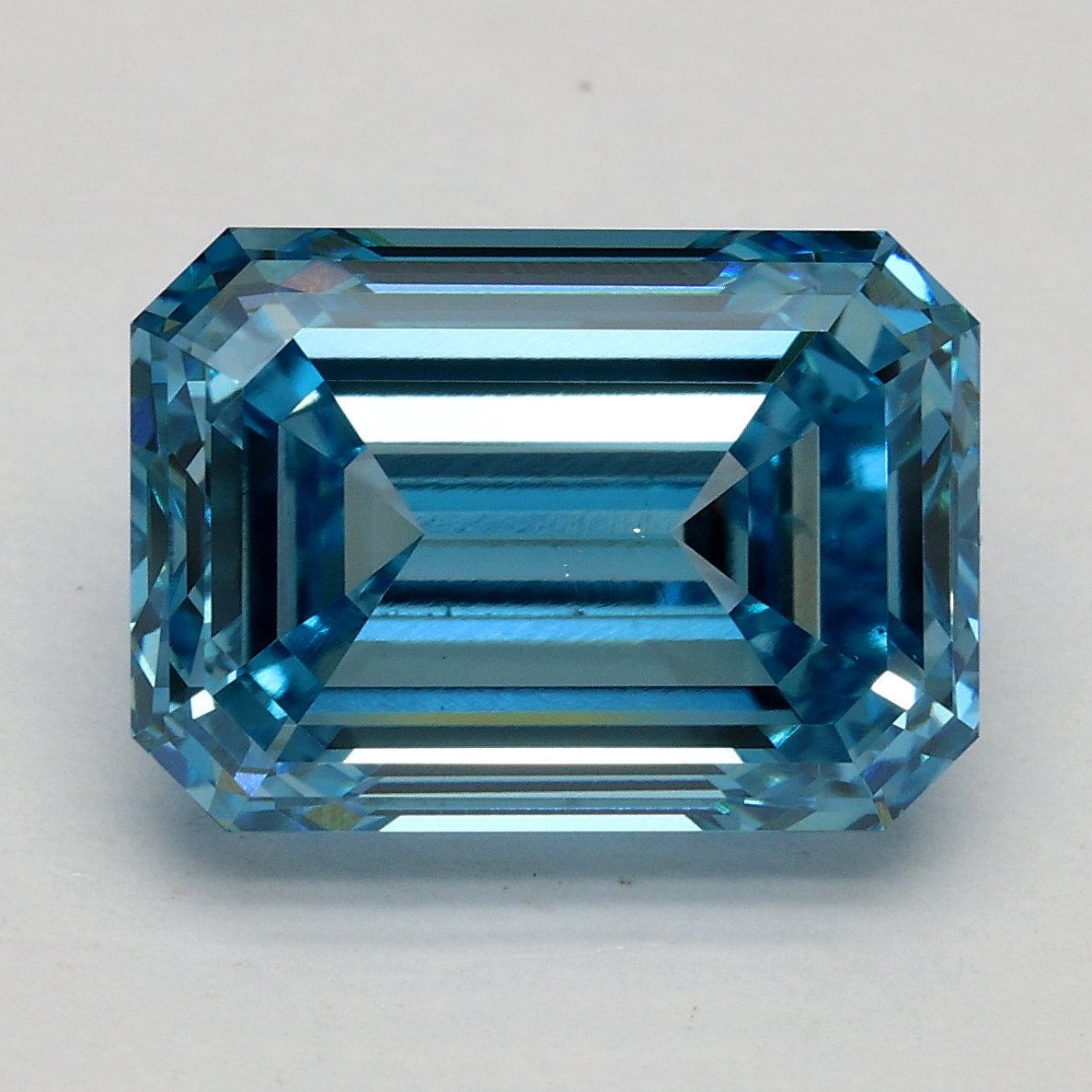 5.00 Ct. Fancy Vivid Blue Emerald Lab Grown Diamond