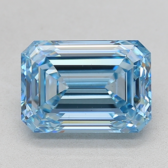 2.55 Ct. Fancy Vivid Blue Emerald Lab Grown Diamond