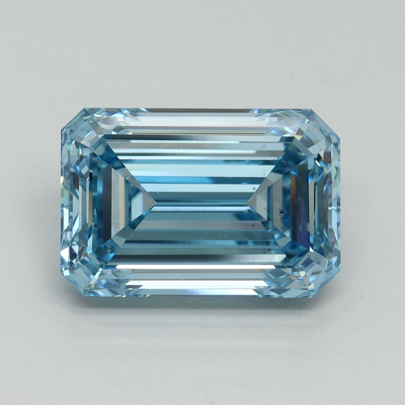 6.25 Ct. Fancy Vivid Blue Emerald Lab Grown Diamond