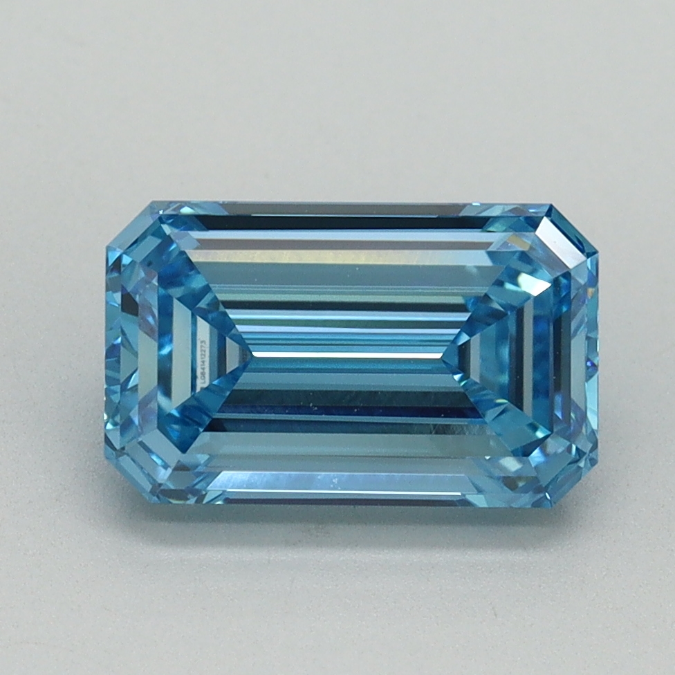 2.09 Ct. Fancy Vivid Blue Emerald Lab Grown Diamond