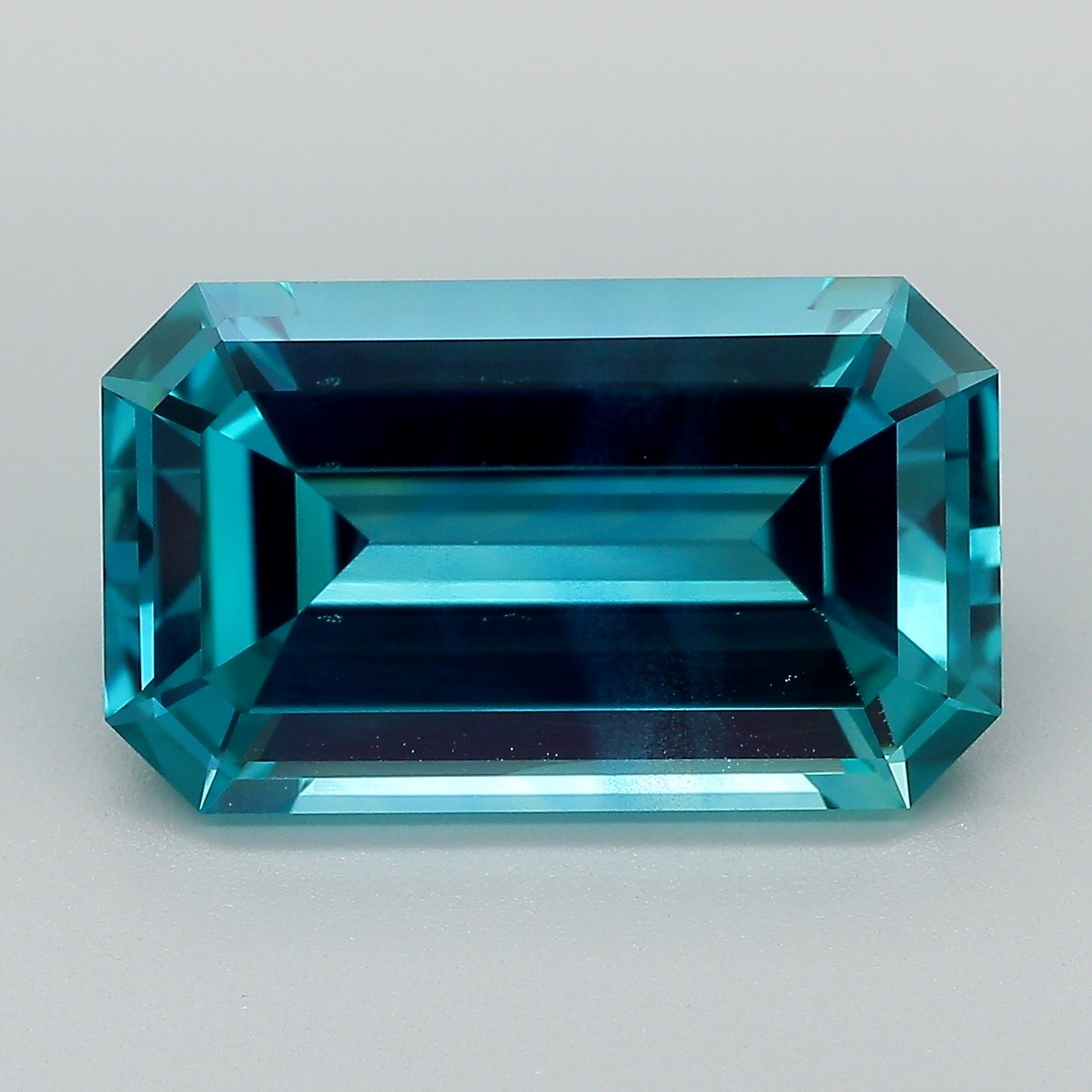 16x9.5mm Blue Modified Emerald Lab Grown Sapphire