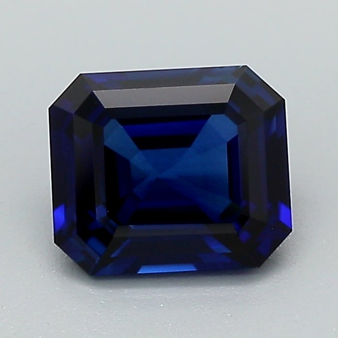 6.9x5.9mm Premium Blue Emerald Sapphire