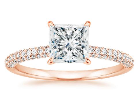 Dazzling Princess Cut Engagement Rings Brilliant Earth