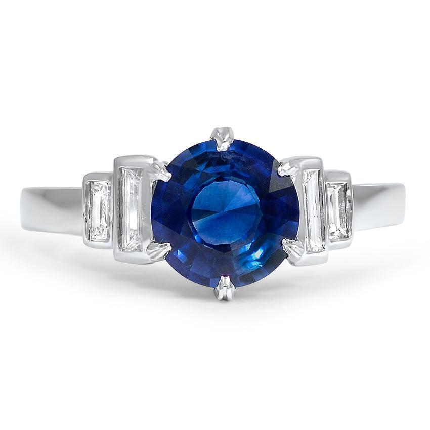 Johnna antique sapphire engagement ring