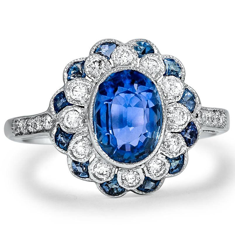 vintage engagement rings with sapphires