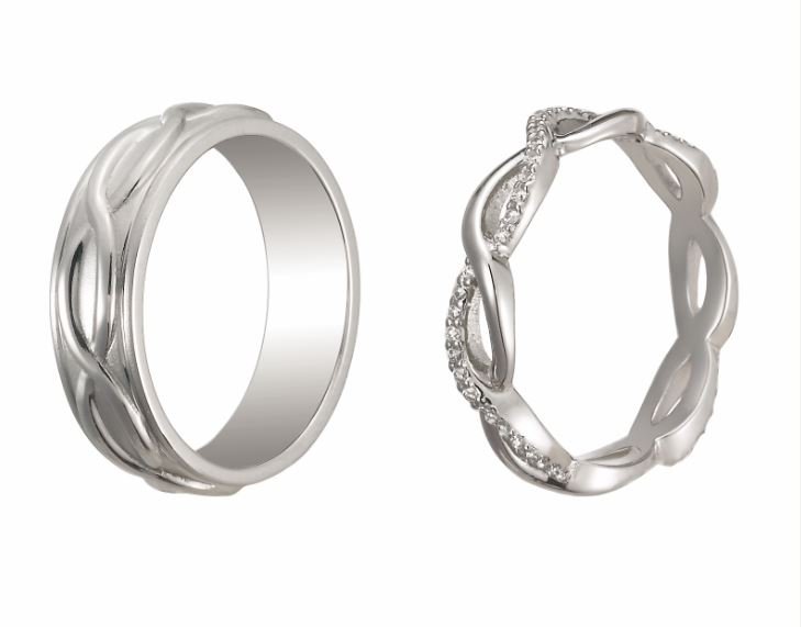 pair of wedding bands